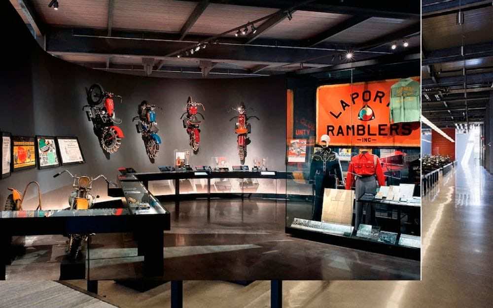 Τμήμα του εσωτερικού του Μουσείου Harley-Davidson