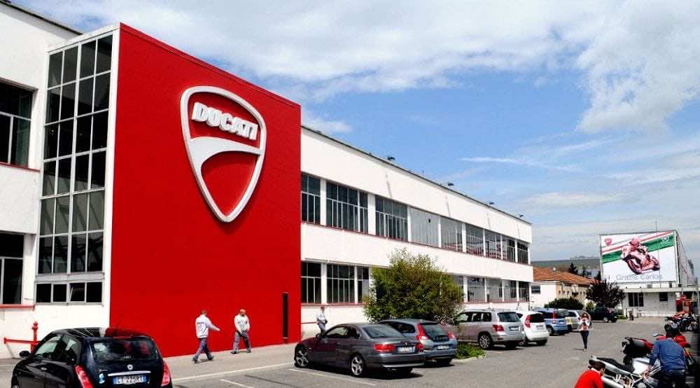 Εξωτερικό του Ducati Museum στην Ιταλία