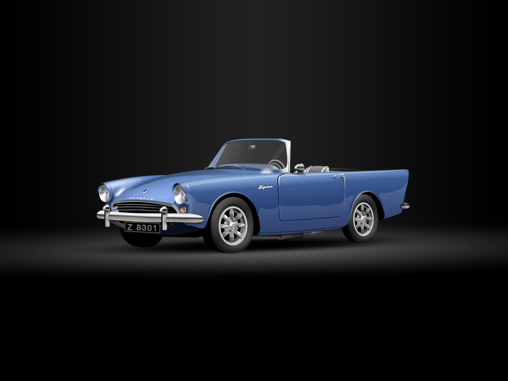 μπλε Sunbeam Alpine 