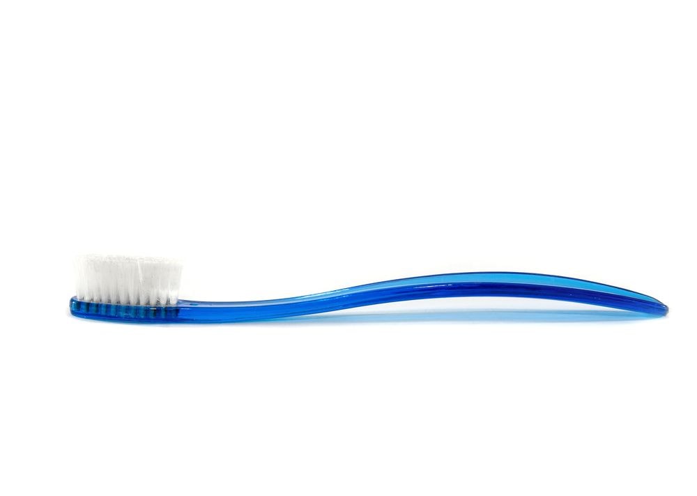 Μια μπλε οδοντόβουρτσα
