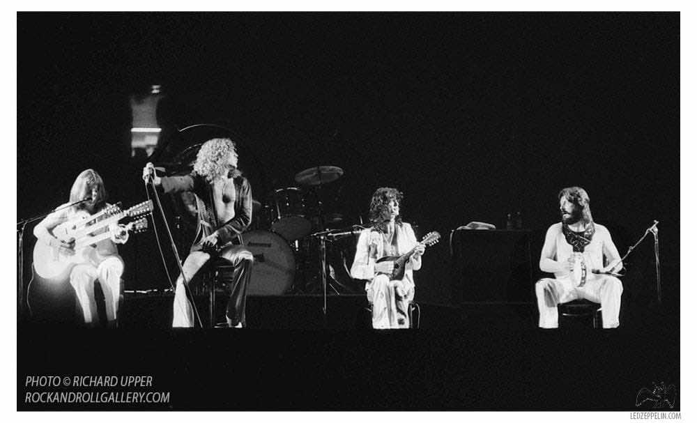 Led Zeppelin τεσσερις μουσικοι σε συναυλία