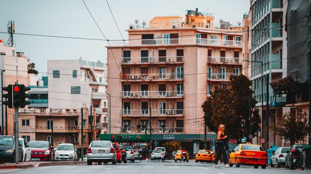 Οδός Συγγρού, αυτοκίνητα εν κινήσει