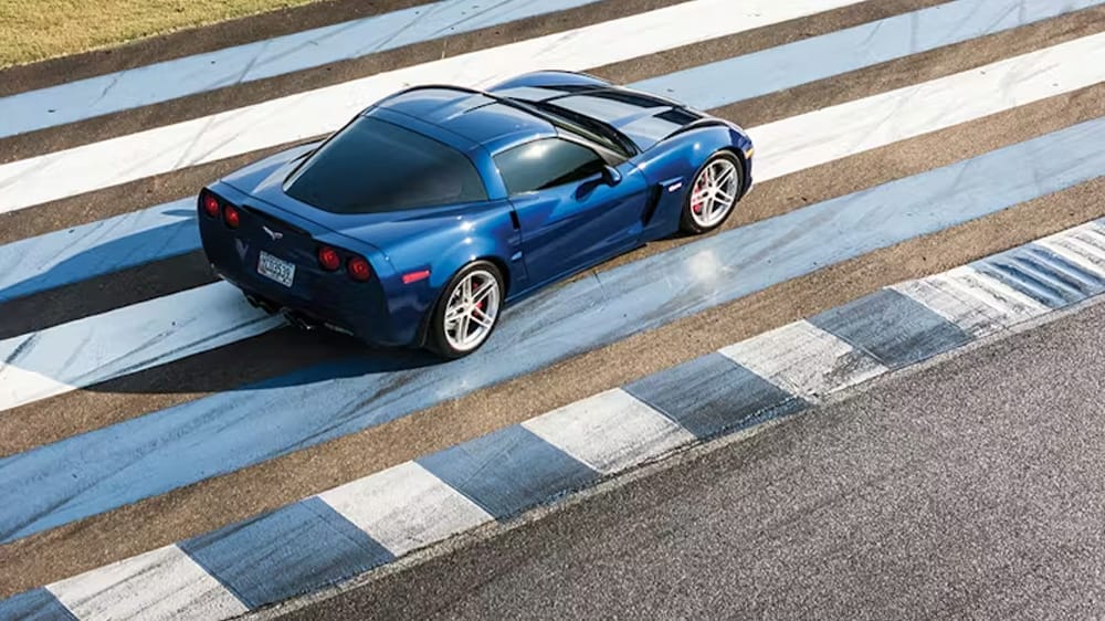 μπλέ Chevrolet Corvette Z06 