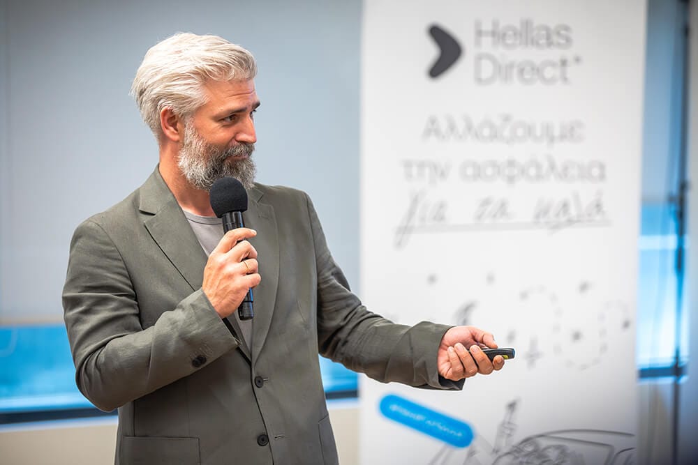 Ο Πάνος Χριστόπουλος στο πάρτι της Hellas Direct για τους συνεργάτες της 