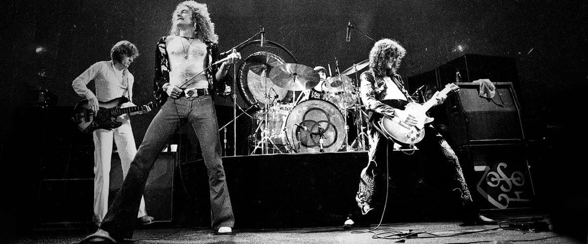 Led Zeppelin μουσικοί στη σκηνή