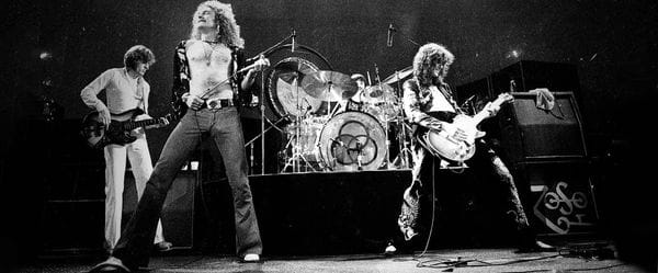 Led Zeppelin μουσικοί στη σκηνή
